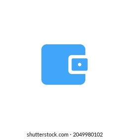 Wallet icon money pocket simple single pictogram flat icon style graphic design vector