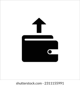 Wallet icon, money icon, simple design