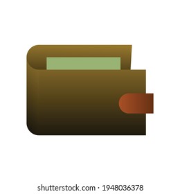 wallet icon, money storage icon, entry icon in dark color