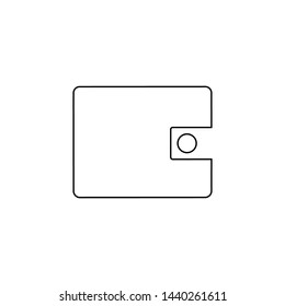 Wallet icon. Money transfer button