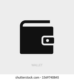 Wallet icon. New trendy wallet vector illustration symbol.