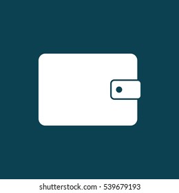 wallet icon on blue background on blue background