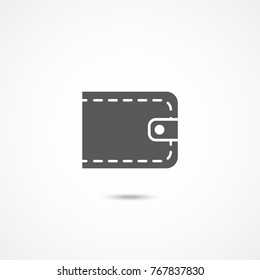 Wallet icon on white