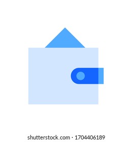 Wallet icon on white background