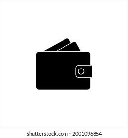 Wallet icon on white background