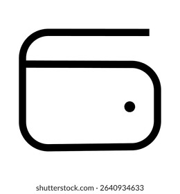 wallet icon on white background