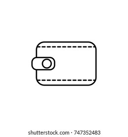 Wallet icon on white background
