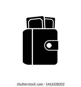 Wallet icon. Online payment button sign