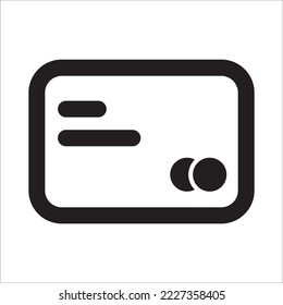 Wallet Icon with Outline Style