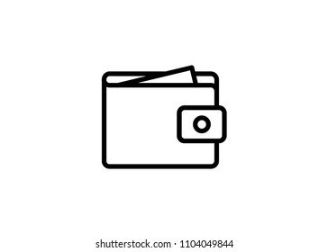 Wallet Icon Outline Vector