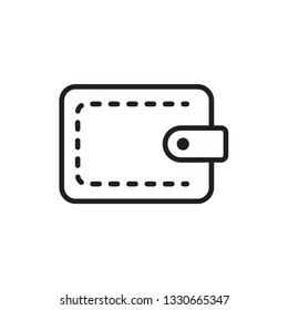 wallet icon. payment icon vector line style
