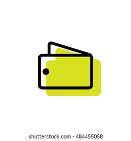 Wallet icon, pictogram