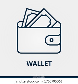 Portemonnaie, Symbol für eine hochwertige Geldbörse.