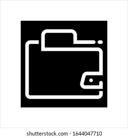 Wallet Icon, Purse Creative Design Vector Art Illustration