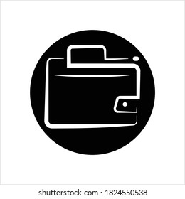 Wallet Icon, Purse Creative Design Vector Art Illustration