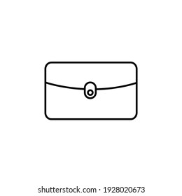 icono de la cartera y ahorro de dinero icono vektor simple