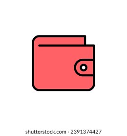 Wallet icon set illustration. wallet sign and symbol
