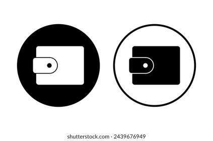 Wallet icon set. wallet vector icon