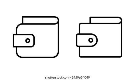 Wallet icon set. wallet vector icon