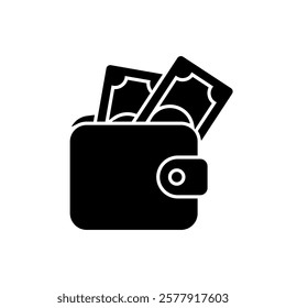Wallet icon set. Vector illustration.