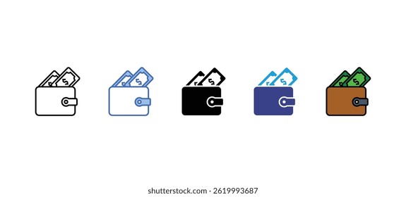 Wallet   icon sets collection multi style
