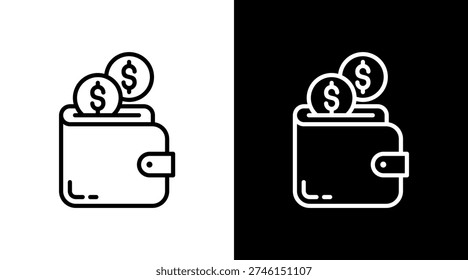 Wallet Icon Sheet Black And White