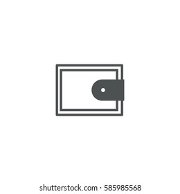 wallet icon. sign design