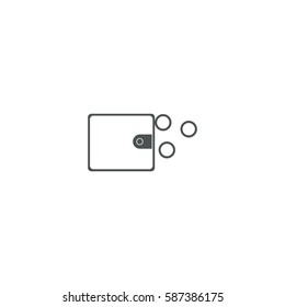 wallet icon. sign design