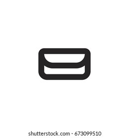 wallet icon. sign design