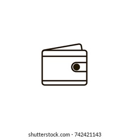 wallet icon. sign design