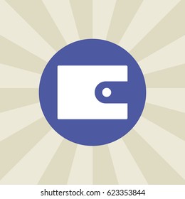 wallet icon. sign design. background