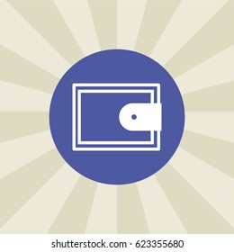 wallet icon. sign design. background