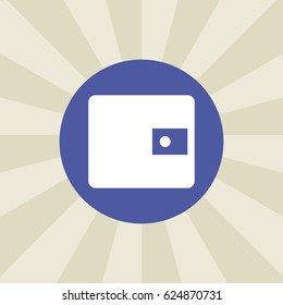 wallet icon. sign design. background