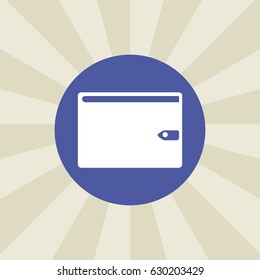 wallet icon. sign design. background