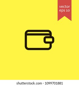 wallet. wallet icon. sign design. Vector EPS 10.