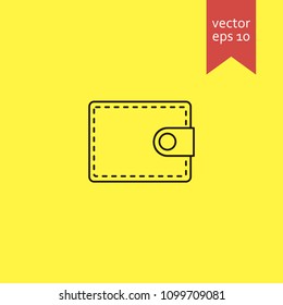 wallet. wallet icon. sign design. Vector EPS 10.