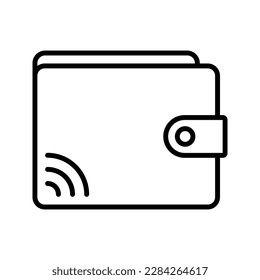 Wallet icon. sign for mobile concept and web design. vector illustration