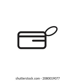 wallet icon sign symbol. vector illustration on white background.