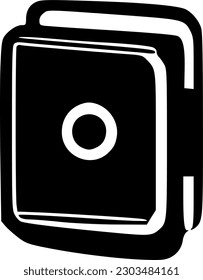 icono de la cartera, signo, símbolo, vector, arte