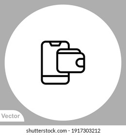 Wallet icon sign vector. Symbol, logo illustration for web and mobile.