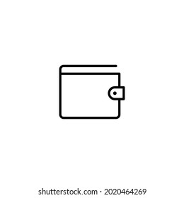 Icono de cartera, vector de signo de cartera