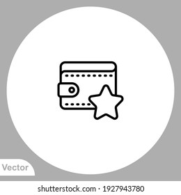 Wallet icon sign vector,Symbol, logo illustration for web and mobile