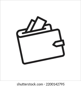 icono de cartera diseño simple