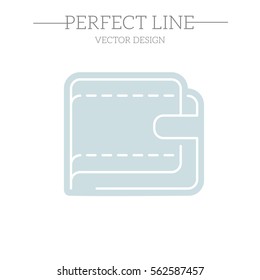 Wallet icon simple vector illustration