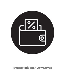 wallet icon solid glyphgraphic illustration
