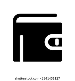 wallet icon solid style vector