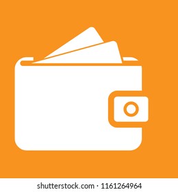 Wallet icon, stock vector illustration, EPS10. 