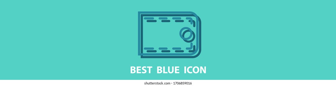 wallet icon stock vector illustration.