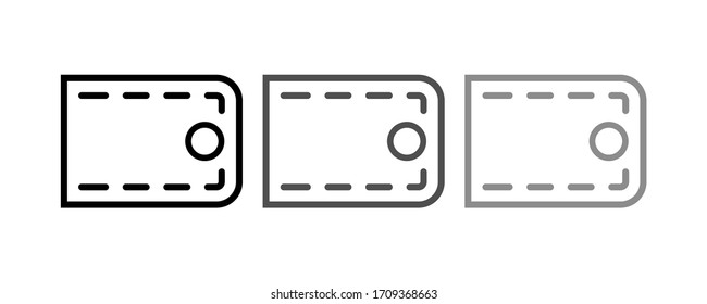 ilustración vectorial de material de icono de cartera.