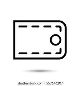 wallet icon stock vector illustration